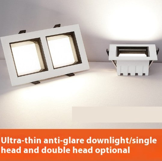 Downlight LED Cuadrado Ultra Delgado Embutido para Techo