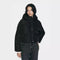 Chaqueta Acolchada Suelta con Cuello Parado - Algodón Premium