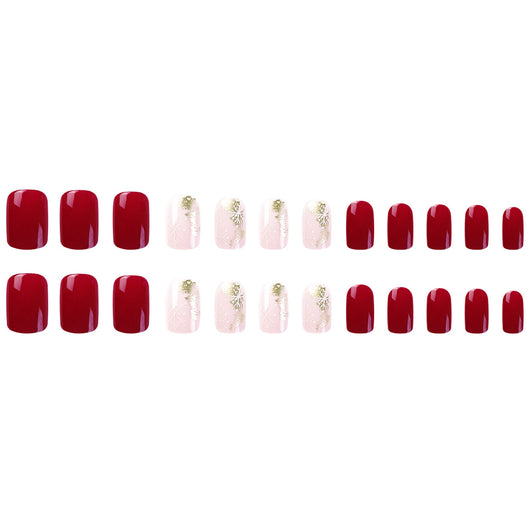 Pegatinas de Uñas Postizas con Pegamento Gelatinoso Navideño - Image 11