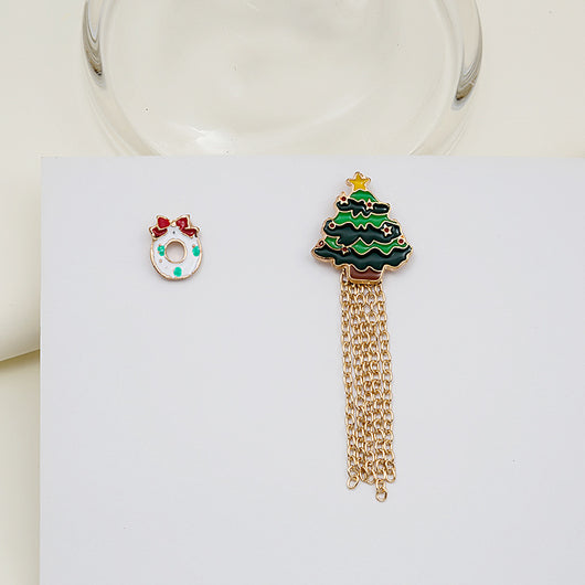 Broche Navideño Copo de Nieve con Borla y Acabado Brillante - Image 9