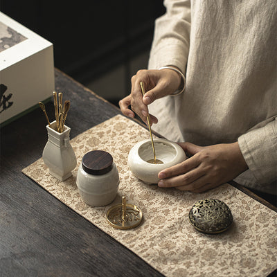Quemador de Incienso Estilo Chino en Cobre Puro con Caja de Regalo - Juego Completo para Ceremonia del Té - Image 4