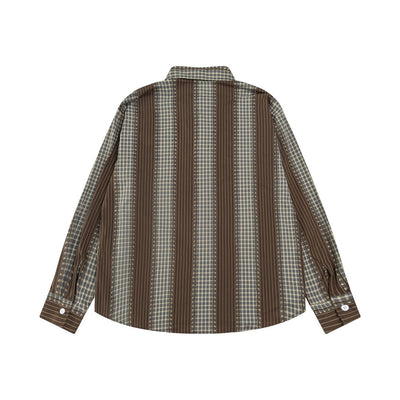 Camisa de Manga Larga con Contraste de Colores para Hombre - Image 16