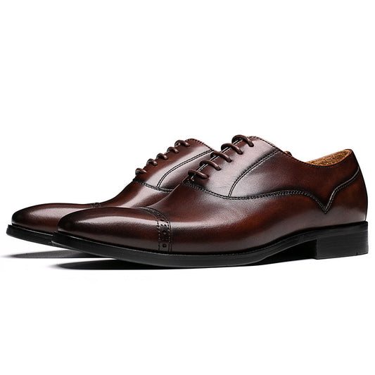Zapatos Oxford de Cuero Genuino Transpirables para Hombre - Confección Artesanal