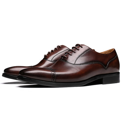 Zapatos Oxford de Cuero Genuino Transpirables para Hombre - Confección Artesanal