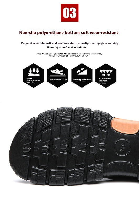 Sandalias Hombre Verano Dual-uso Antideslizantes Playa y Casual - Image 9