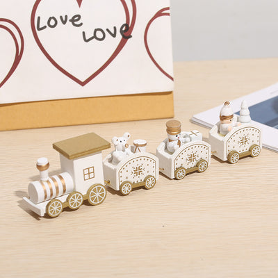 Tren Navideño de Madera - Decoración Festiva - Image 11