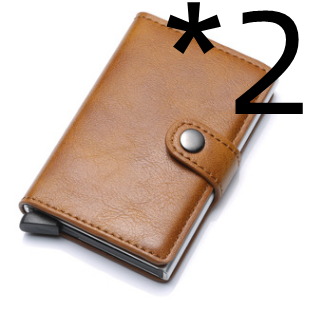 Billetera Vintage para Hombre con Protección RFID, Cuero y Aluminio - Image 10
