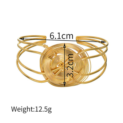 Pulsera Hueca Moderna con Diseño Europeo y Americano - Image 12