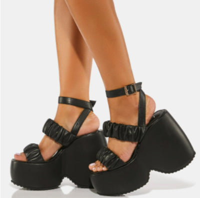 Sandalias Tipo Wedge con Plataforma y Cierre Elástico - Image 3