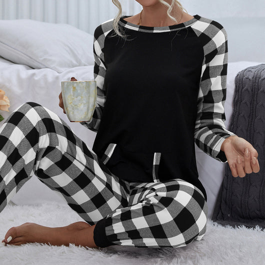 Conjunto de Casa Cuadros para Mujer - Pijama Holgado Cómodo - Image 2