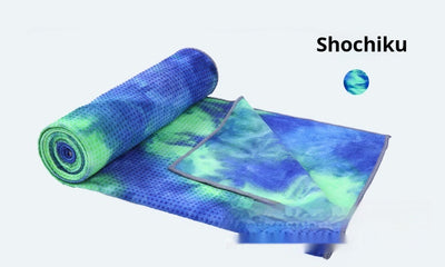 Toalla Antideslizante para Yoga y Ejercicio - Diseño Tie-Dye Multicolor - Image 9