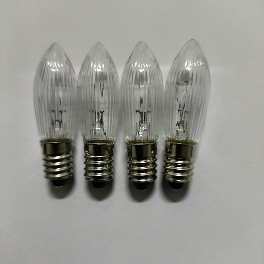 Bombilla LED E10 Patrón Cristal C6 34V 3W