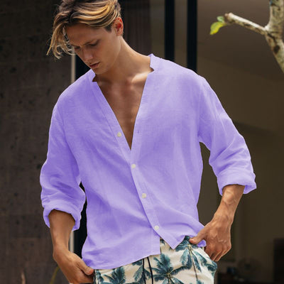 Camisa Casual de Botones Transpirable para Hombre - Image 6