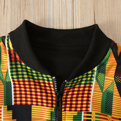 Conjunto Infantil Bohemio: Chaqueta con Cierre y Falda Coordinada - Image 10