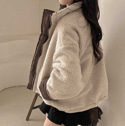 Abrigo Reversible de Algodón para Mujer - Doble Cara Cálido - Image 29