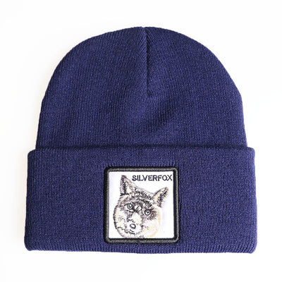Gorro de Lana Tejido con Bordados de Animales para Invierno - Image 22