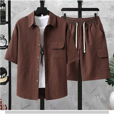 Conjunto de Uniforme Ligero para Trabajo: Blusa y Pantalón Corto - Image 2