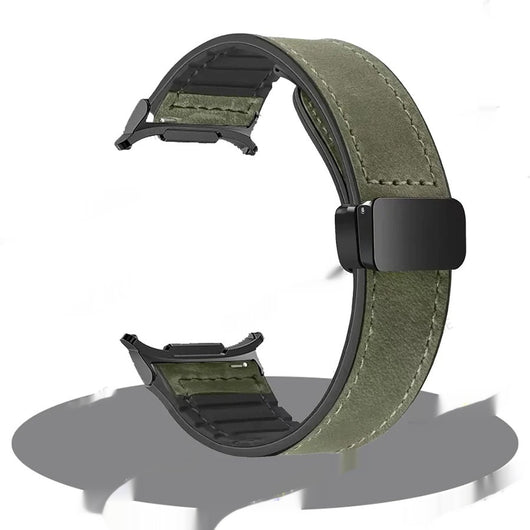 Correa Magnética Galaxy Watch de Cuero y Silicona para Hombre - Image 14