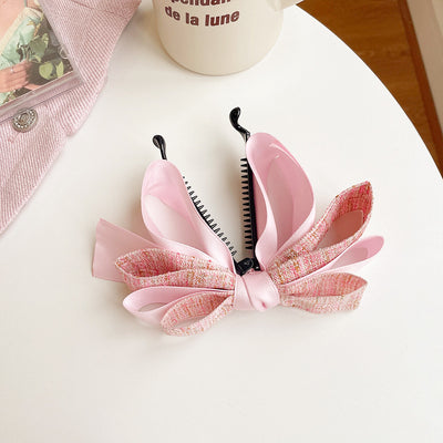 Pasador de Cabello con Malla y Moño Elegante para Mujer - Image 12