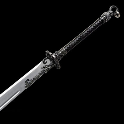 Sable Tradicional Forjado Integral de Dos Manos - Arma Fría Auténtica Estilo Tang - Image 5