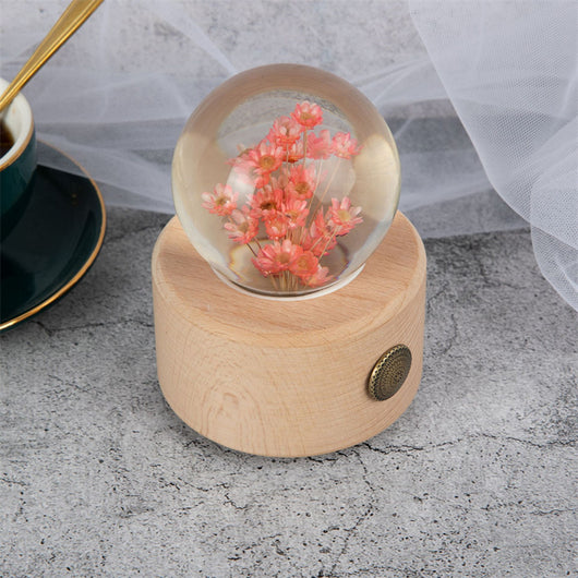 Caja de Música con Flores Preservadas y Bola de Cristal - Image 20