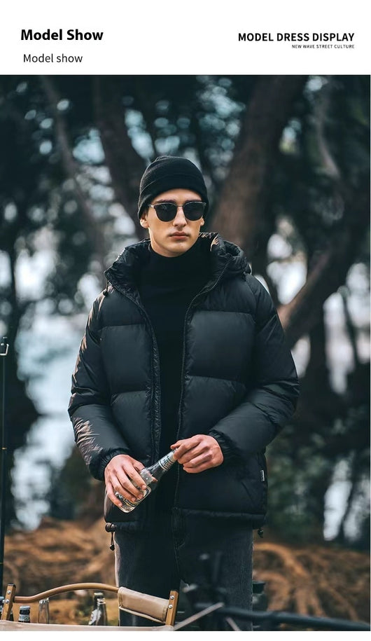 Abrigo de Plumón de Pato Blanco Premium para Parejas Invierno - Image 9