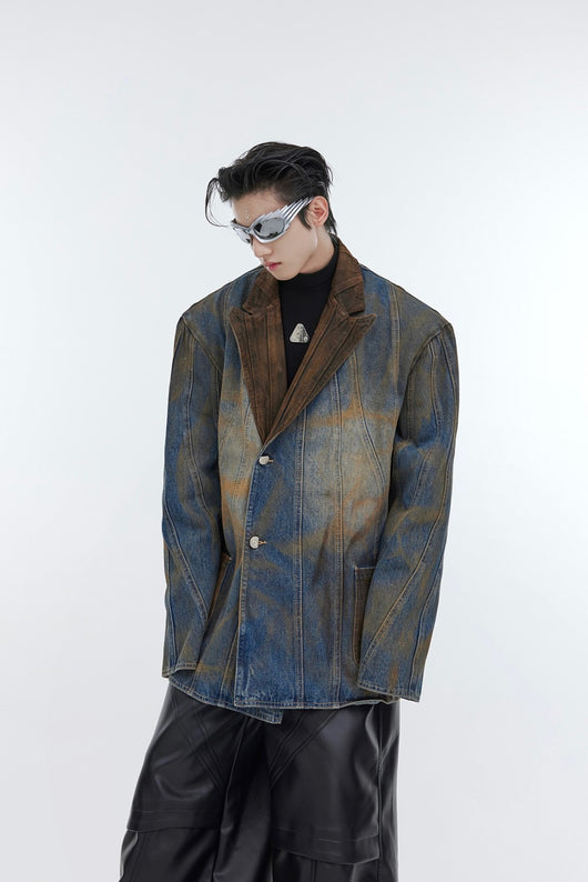 Blazer de Mezclilla Premium - Estilo Contemporáneo de Lujo - Image 2