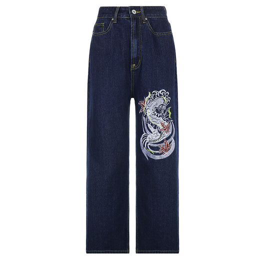 Pantalones Sueltos Talle Bajo con Pliegues y Estampado de Corazones - Image 40