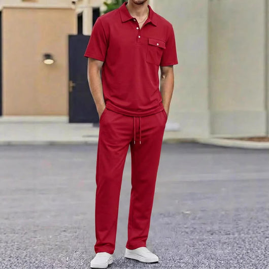 Conjunto Deportivo Hombre Polo Manga Corta y Pantalón - Image 4