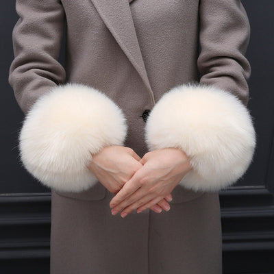 Chaqueta Acolchada con Puños de Piel Sintética de Zorro - Image 11
