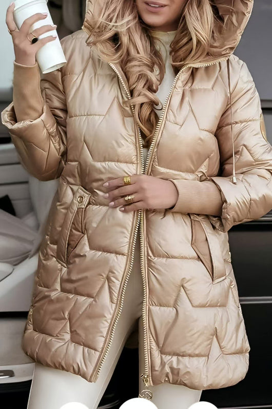 Abrigo Cardigan Acolchado con Capucha - Perfecto para Invierno - Image 14