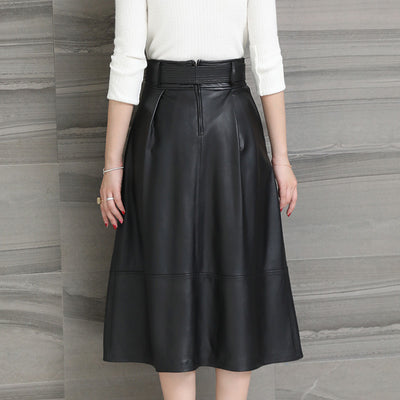 Falda de Cuero Haining Media Pierna para Primavera - Image 10