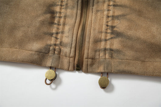 Chamarra con Capucha Estilo Punk Vintage Desgastado - Image 14