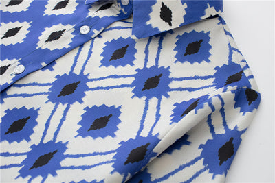 Conjunto de Falda Pantalón Estampado Estilo Europeo y Americano - Image 21