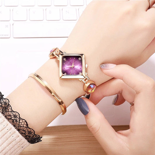 Reloj de Cuarzo de Lujo con Diamantes Incrustados - Image 8