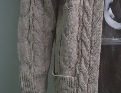 Cardigan Retorcido Talla Grande para Mujer - Image 14