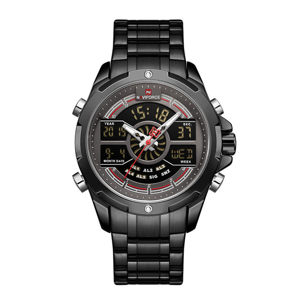 Reloj Cronógrafo Multifunción con Doble Pantalla y Calendario Luminoso para Hombre - Image 4
