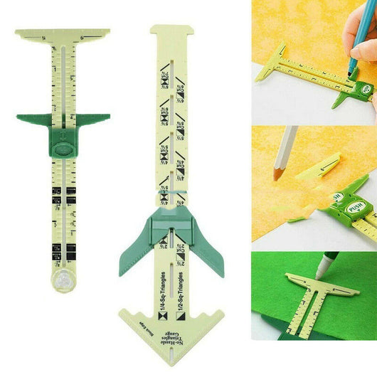 Regla Patchwork Multiusos - Herramienta Profesional para Costura y Tela