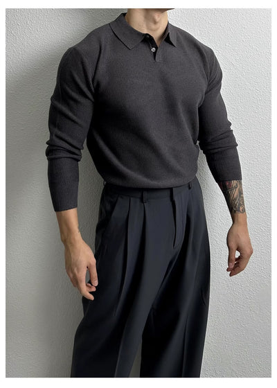 Suéter Ejecutivo Slim Fit Estilo Británico para Hombre - Image 10