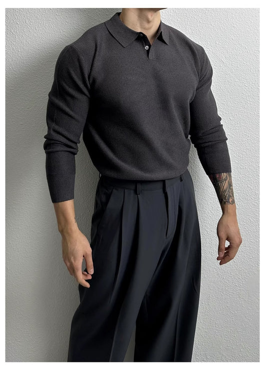 Suéter Ejecutivo Slim Fit Estilo Británico para Hombre - Image 10