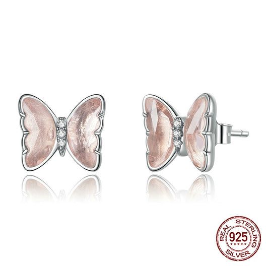 Aretes de Cristal Mariposa Elegancia Temperamental - Image 8
