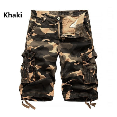 Shorts Cargo Camo de Algodón con Múltiples Bolsillos para Hombre - Image 20