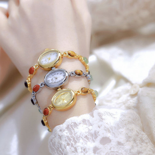 Pulsera de Jade Natural Multicolor Fu Lu Shou - Abundancia y Protección - Image 31