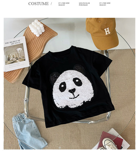 Camiseta Infantil Panda Manga Corta - Image 8