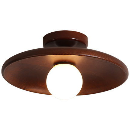 Lámpara de Techo Minimalista en Madera Maciza para Pasillos - Image 6