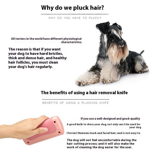 Black HistoTree animal deshedding comb with a textured grip, shown next to its white and green retail box. - Image 9