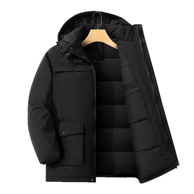 Chaqueta Gruesa para Hombre con Capucha Desmontable - Image 4