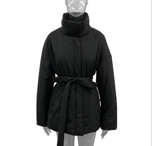 Chaqueta de Algodón para Mujer con Cuello Mao Elegante - Image 4