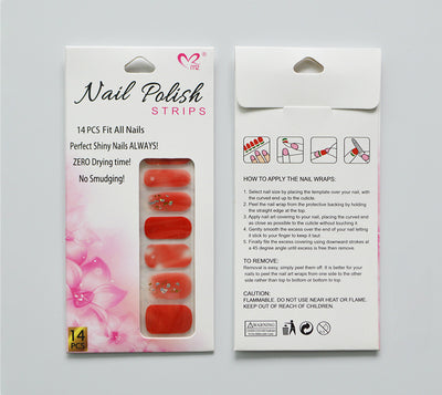 Stickers de Uñas Mariposa Floral con Efecto Láser Bronceado - Image 10
