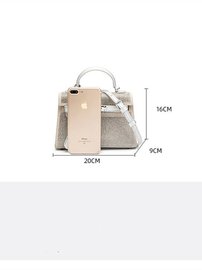 Bolso Bandolera de Primavera con Cristales y Diamantes de Imitación - Image 10